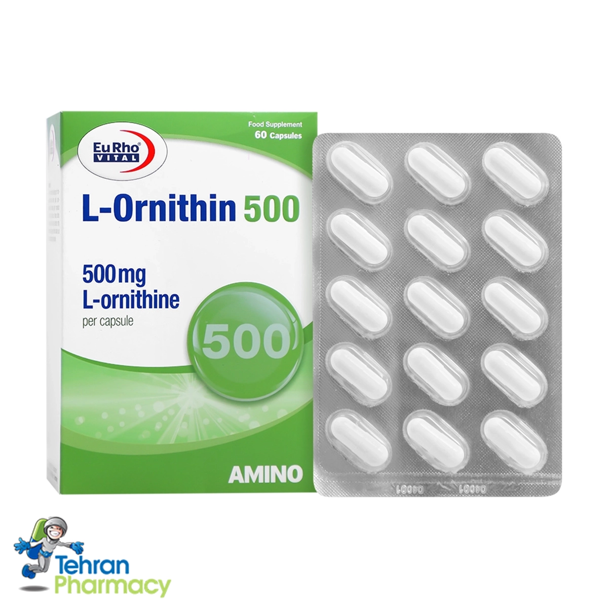 کپسول ال-اورنیتین 500 یوروویتال